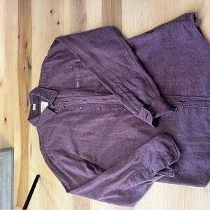 Hollister Maroon Stretch Shirt